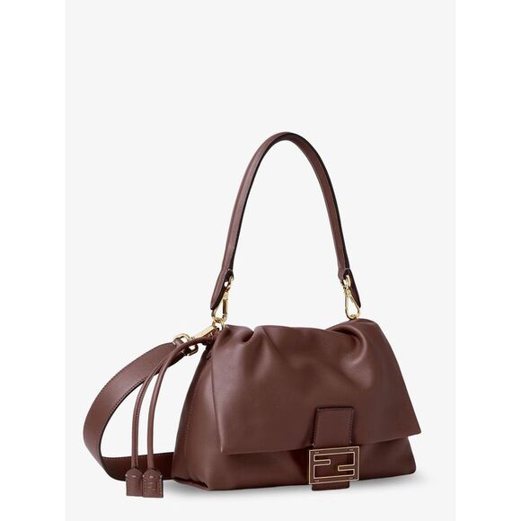 Fendi Women Mamma Baguette Medium Leather Crossbody Bag - Picture 3 of 5